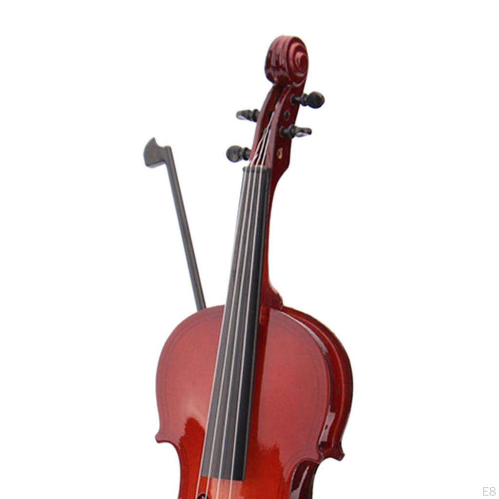 Elegant Mini Violin Figurine for Home and Office Decoration
