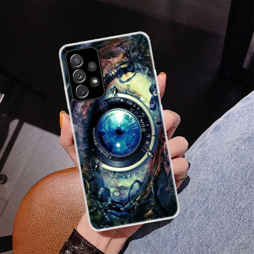 Steampunk Getriebe Mechanische Abdeckung Telefon Fall Für Samsung Galaxy A53 A52 A73 A72 A12 5G A13 A22 A23 A32 A33 a02S A03S A42 A43 A50S