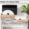Monitor Installation Bracket Carbon Steel Under Desk Laptop Mount with Shock Absorbing Strips Protection Monitor Holder