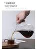 Kaffeekanne aus Glas mit Griff & Skala - Pour Over Kaffeetropffilter-Set