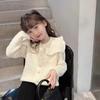 Girls' Autumn Korean-Inspired Elegant Knit Tops