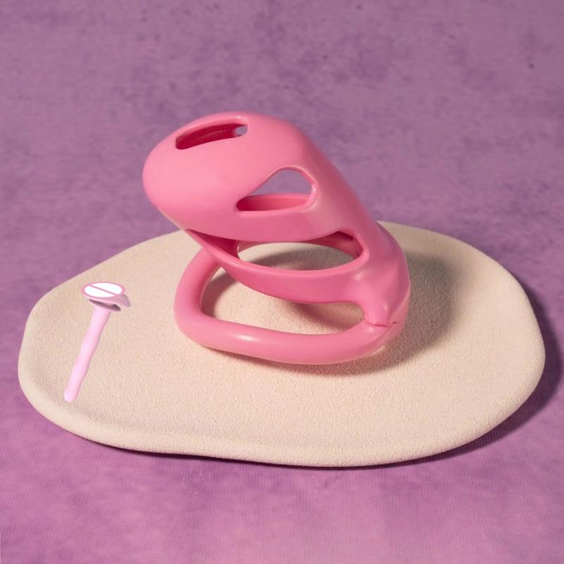 Men'S Heart-Shaped Chastity Cage With Embedded Invisible Small Lock Core Penis Lock Sissy Chastity Belt Bdsm Gay Sex Toy For Men