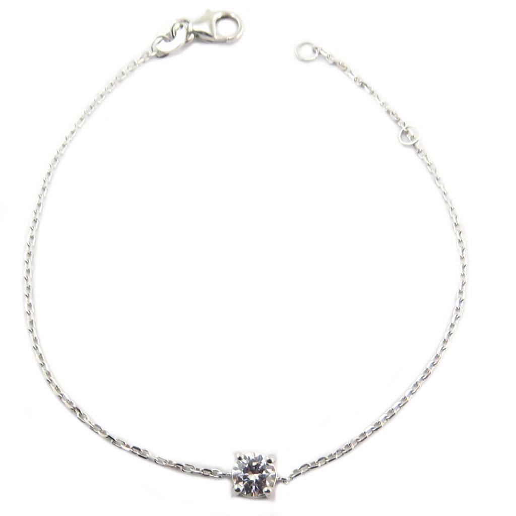 Les Trésors De Lily [P9279] - Silver Bracelet 'Essentiel' Silver White (rhodium-plated) - 5 Mm