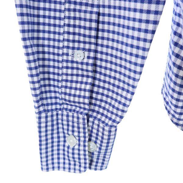 A Bathing Ape Check Pattern Long Sleeve Button Down Shirt Blue Men's Used