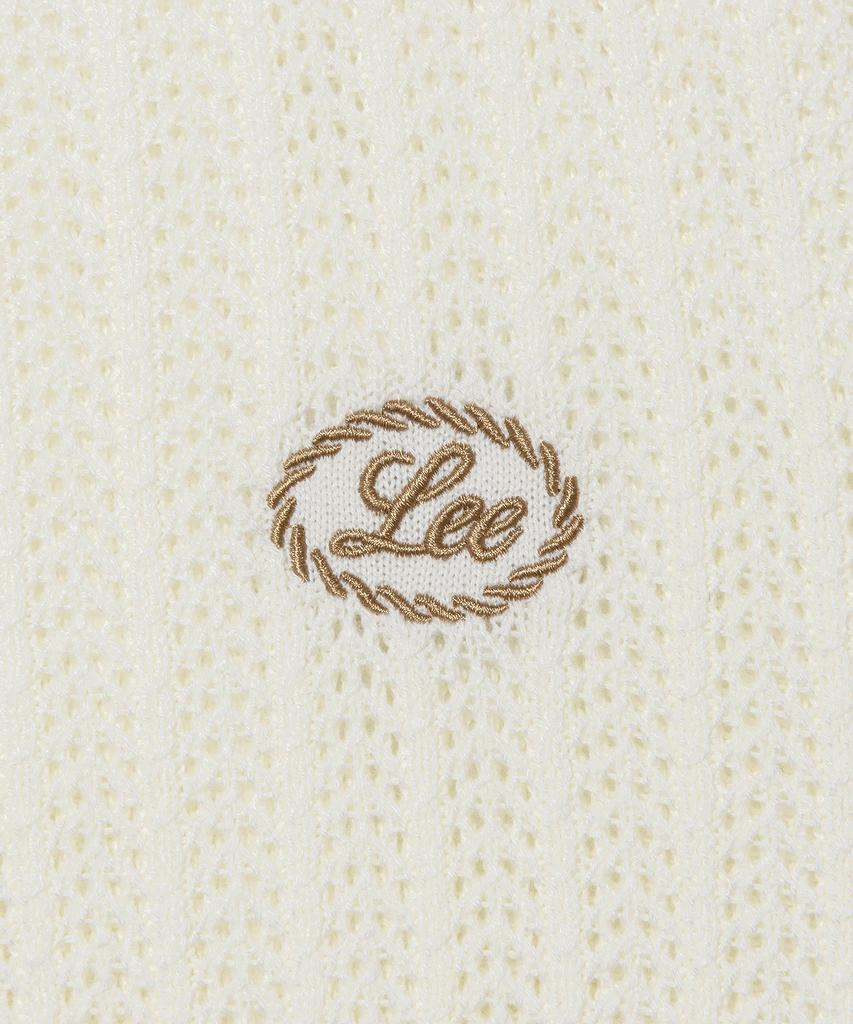 LEE Women'S Round Neck Scallop Knit Ivory