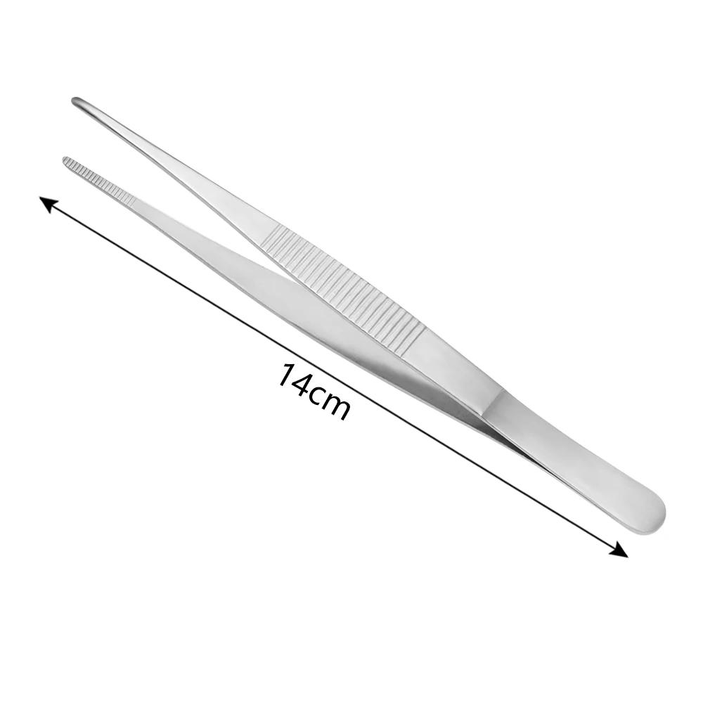Stainless Steel Barbecue Tongs Serving Presentation Kitchen Tool Multiple Types Silver Plating Chef Food Tweezer BBQ Clip