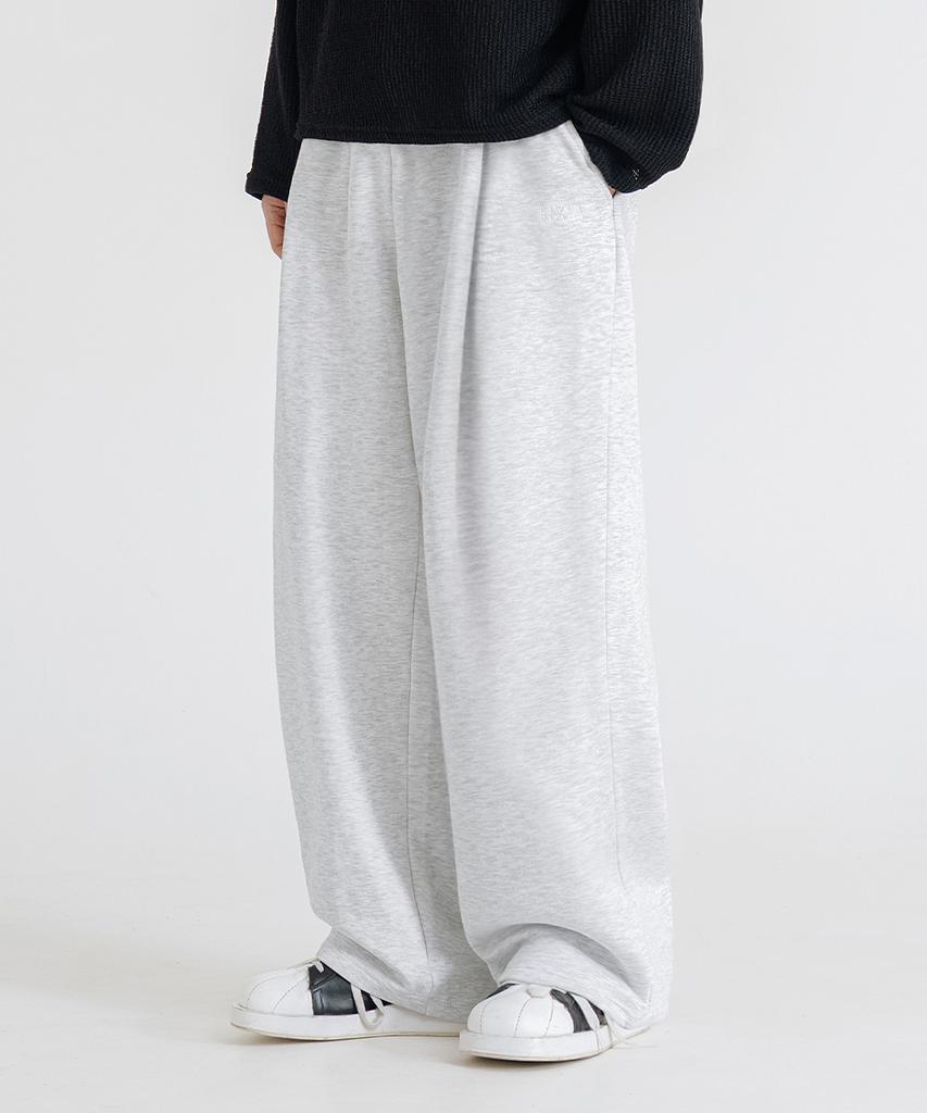 LEMAIN SECOND Deep One-Pleat Wide Daily Sweatpants_3 Colors (B Type)