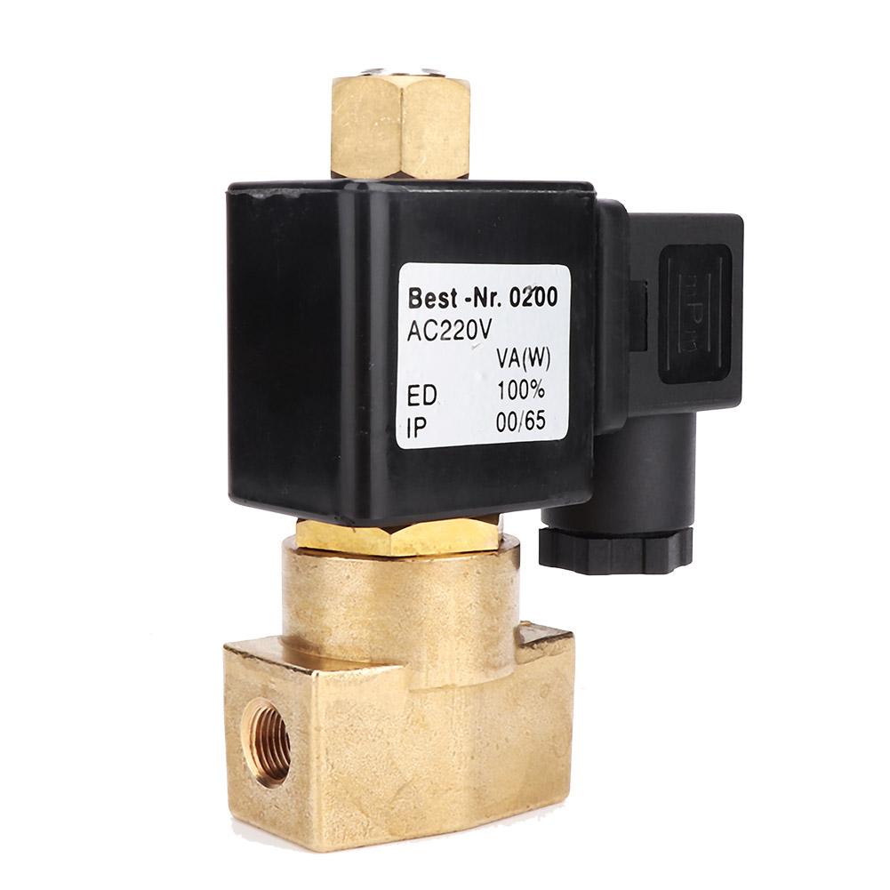 Premium Brass Normally Open Electric Solenoid Valve G1 8   Thread  (AC110V)