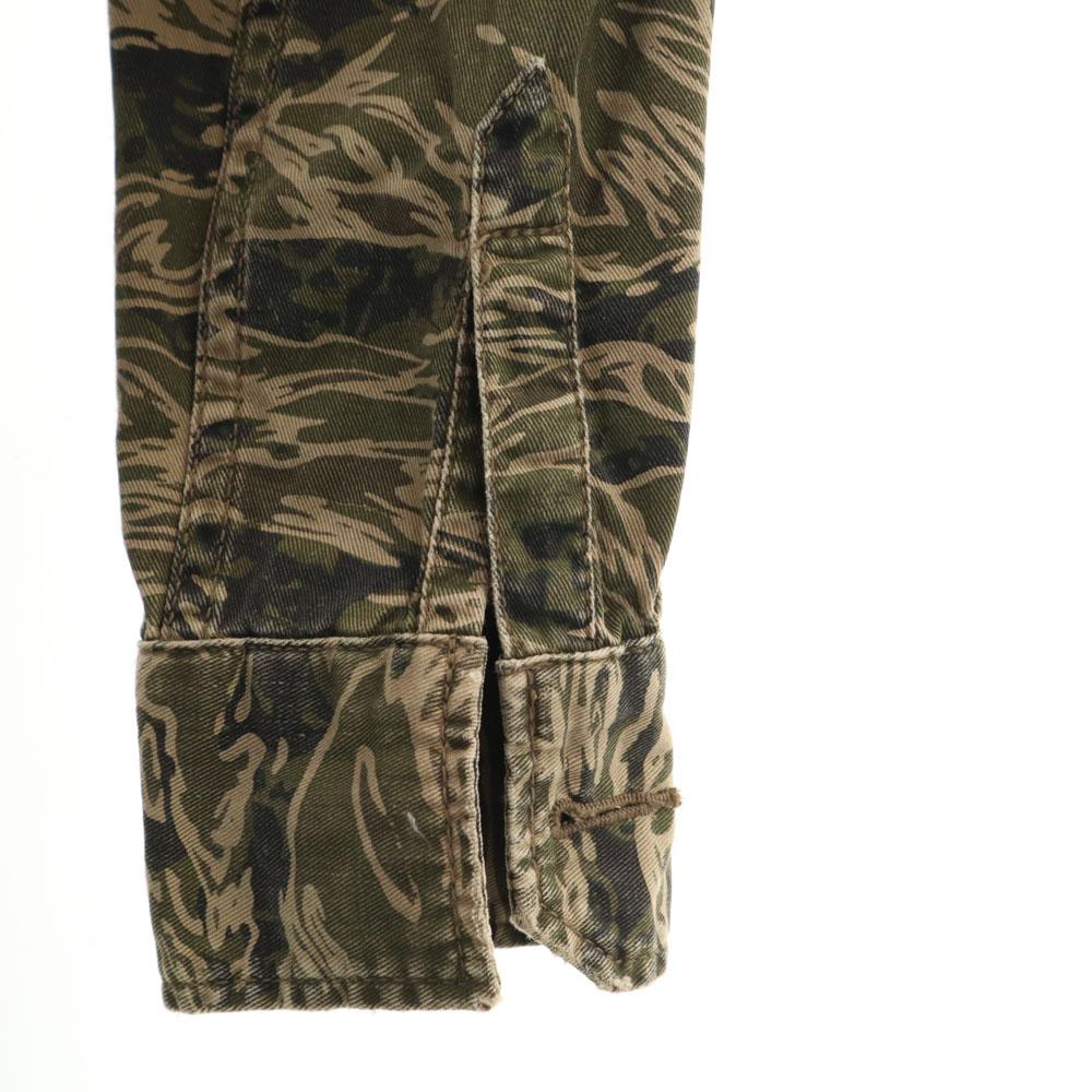 HYSTERIC Destroy All Monsters Collaboration Camouflage Pattern Back Print Long Sleeve Military One Piece Women Used