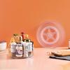 Lazy Susan Organizer Spice Storage Rack 360-Degree Rotatable Large Capacity Transparent Countertop Turntable Spice Holder