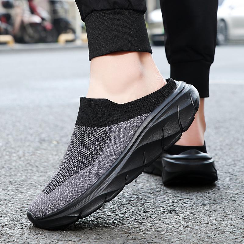 Men'S Slippers Summer Soft Comfortable Home Slippers Breathable Anti-Slip Men'S Sneakers Couple Flats Mules Shoes Dropshipping