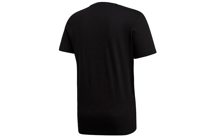 adidas T Shirts Men's Black Crew Neck Moderate Straight Fit FN1753