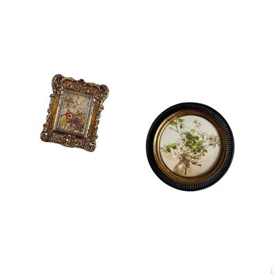 Hand Carved European Floral Embossed Resin Ornate Antique Photo Frame Decorative Picture Holder Wall