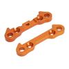 2 Pcs Metal Front Lower Arm Fixed Block Plate Connecting Plates Orange for ZD Racing 1/7 DBX07 EX 07 RC Car