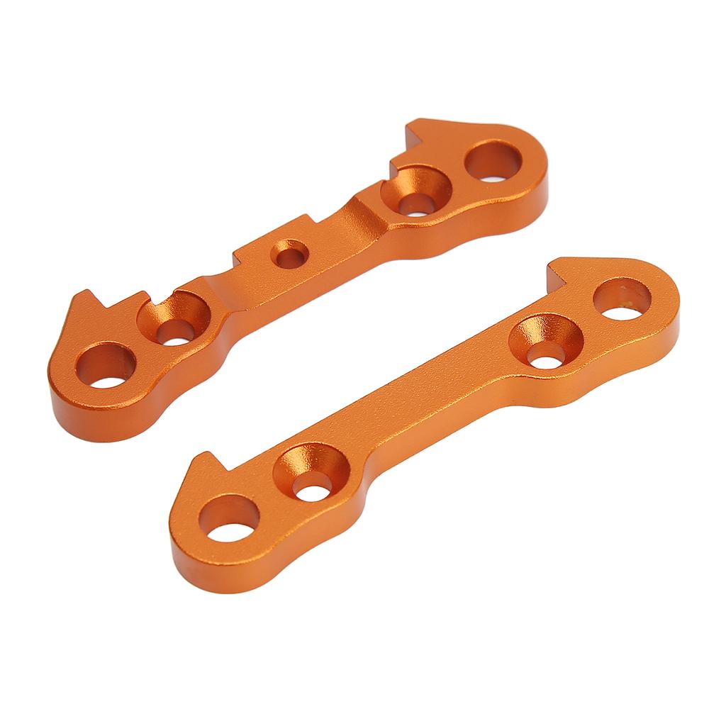 2 Pcs Metal Front Lower Arm Fixed Block Plate Connecting Plates Orange for ZD Racing 1/7 DBX07 EX 07 RC Car