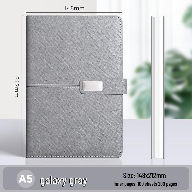 A5 Premium Geschenkset: Personalisierter Geschäftsnotizblock/Besprechungsprotokollant mit individuellem Logo.