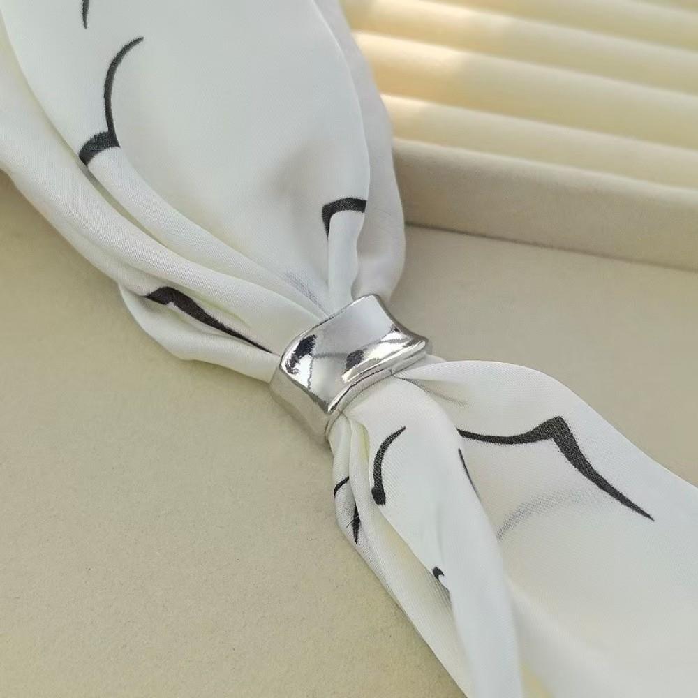 Smooth Irregular Bow Scarf Buckle Multifunctional Shawl Clasp Clothes Corner Clip  Knotted Button