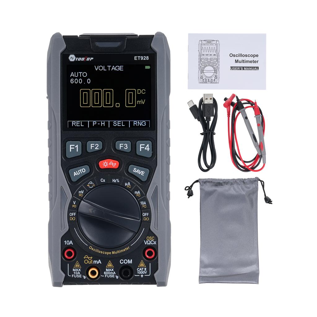 3in1 Oscilloscope Multimeter Signal Generator 6000 Digit Counting Electric Current Voltage Capacitance Resistance Diode