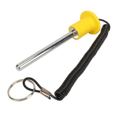 Goupille de sélection de poids de salle de sport, goupille de verrouillage magnétique avec cordon, fer, facile à utiliser, goupille d'arrêt pour