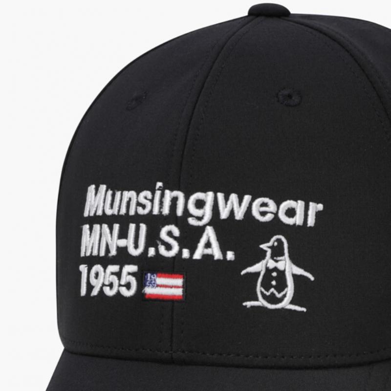 MunSingwear Men S Signature Ball Cap Black Mr121mcp11