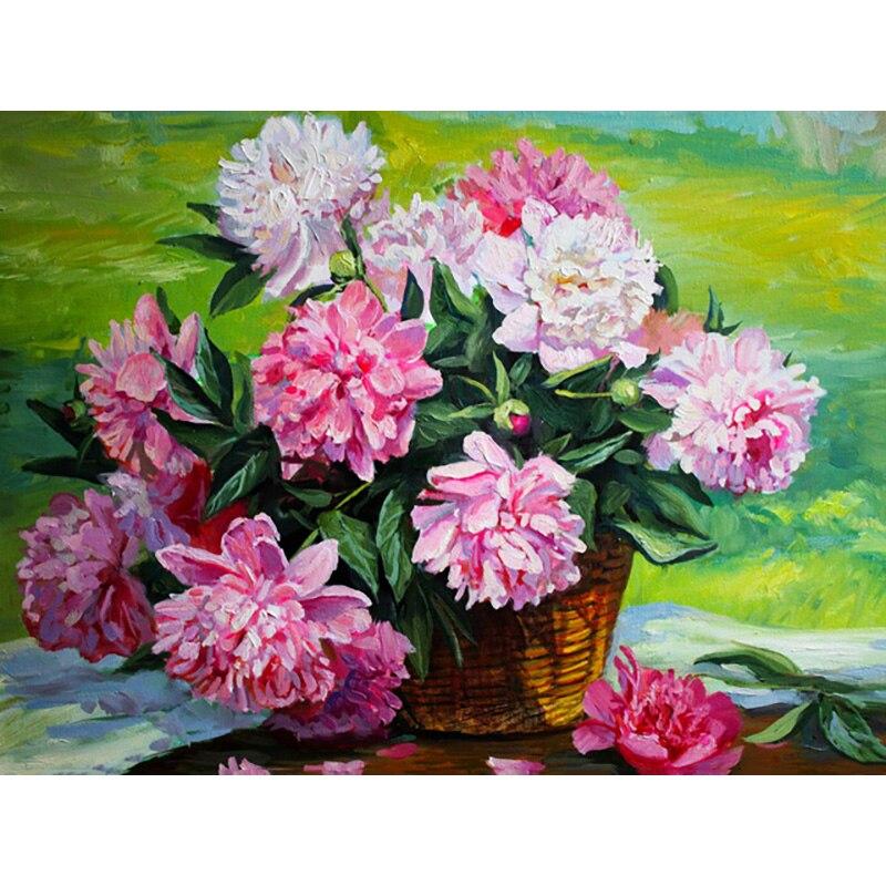 Neue 5D DIY Diamant Malerei Frische Blumen Diamant Stickerei Landschaft Kreuz Stich Volle Runde Bohrer Handwerk Wohnkultur Geschenk
