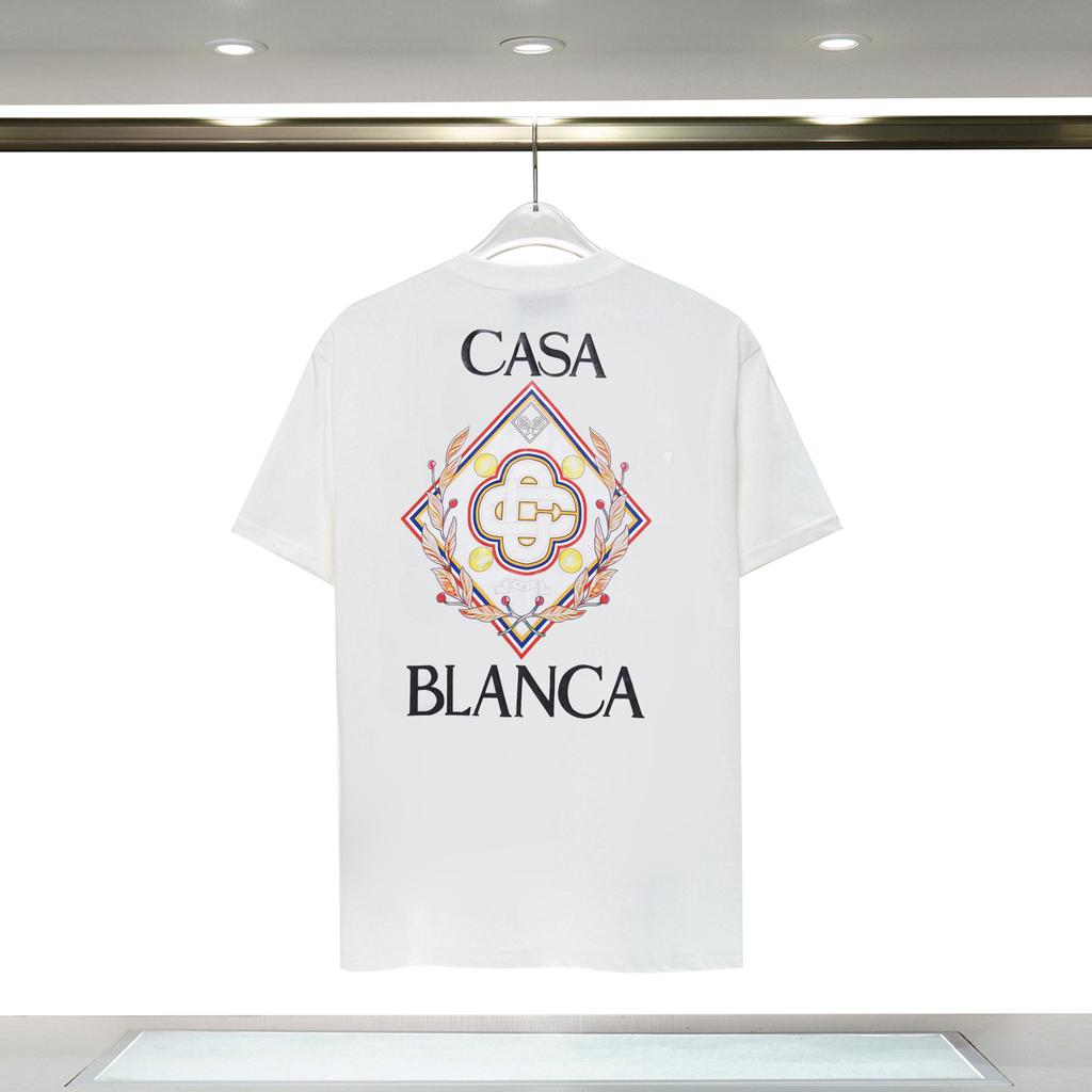 Cross-border Casablanca Summer New Casablanca Tropical Wind Summer Fruit Print Loose Short-sleeved T-shirt