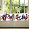 Independence Day Flowers Pillowcase Printed Polyester 45X45Cm Throw Pillowcover Decorative Sofa Cushion Pillowslip Home Decor