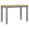 Dining Table Corona Gray 112 x 60 x 75 cm Solid Pine Wood