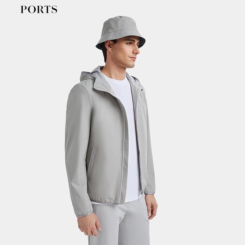 PORTS Men's Two-Way Stretch Hooded Quilted Jacket