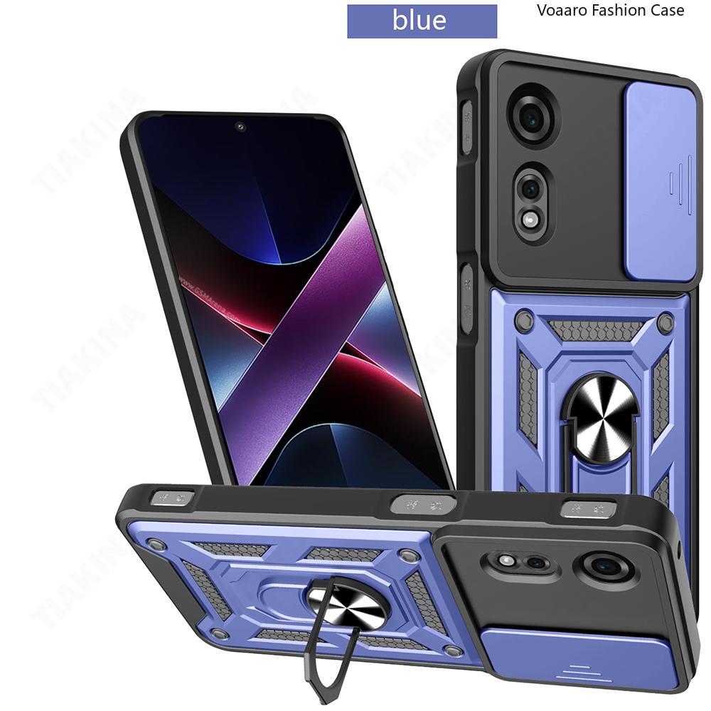 Skyv Kamera Linse Beskyttelse Funda for ZTE Nubia Neo 2 5G Deksel for ZTE Nubia Neo 2 5G Deksel Magnetisk Ring Støtteholder Deksel