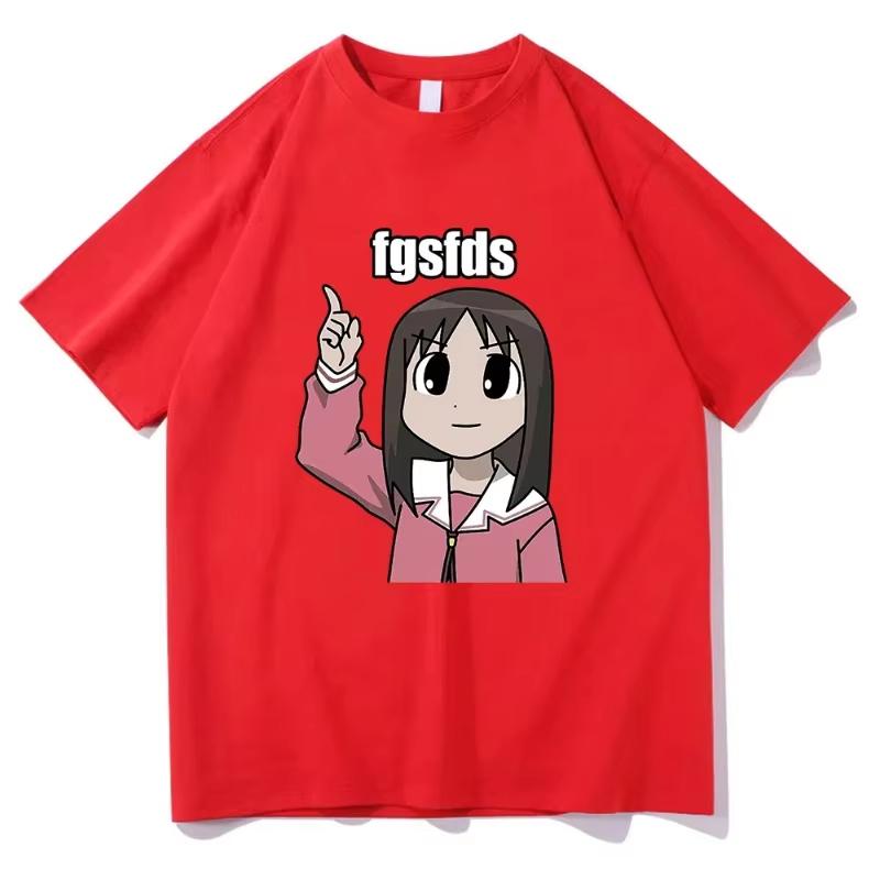 

High Quality Printed Anime Cotton Tees Shirts Osaka Autistic Fgsfds T-Shirt Men Harajuku Funny Kawaii Ayumu Tshirt Unise 4XL