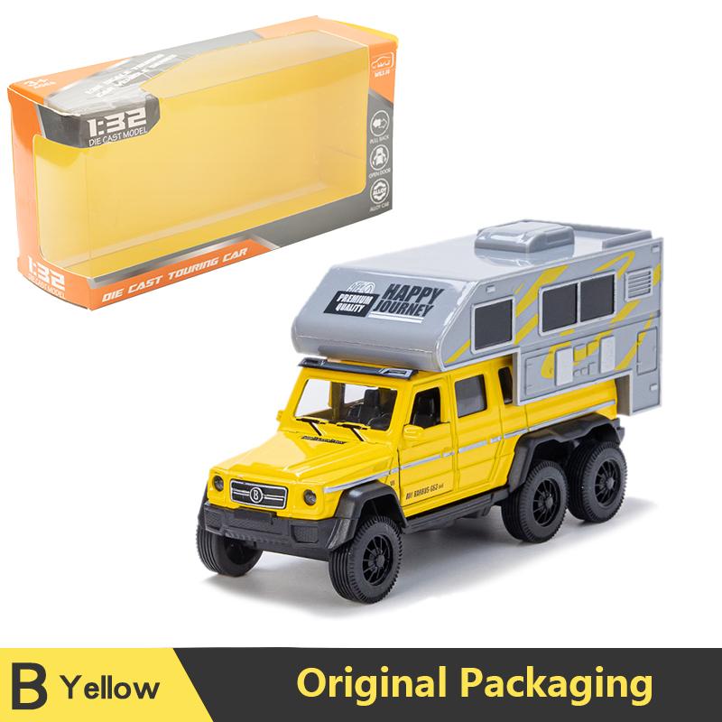 1:32 Diecast RV Recreational Motorhome Car Model Classic Pull Back Car Miniature Vehicle Replica For Collection Gift for Kids