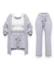 2026 Autumn/Winter Knit Plush Long-Sleeve Jacket, Vest, Shorts, and Three-Piece Set