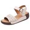 New Summer Wedge Sandals for Women's Thick Sole Sponge Cake Sandals for Mothers Wearing Flat Straps for Women's Sandals