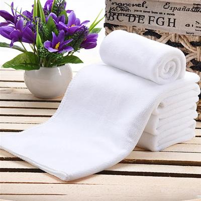 Weißes Weiches Mikrofasertuch Gesichtstuch Hotel Badetuch Waschlappen Handtücher Tragbares Multifunktionales Reinigungstuch