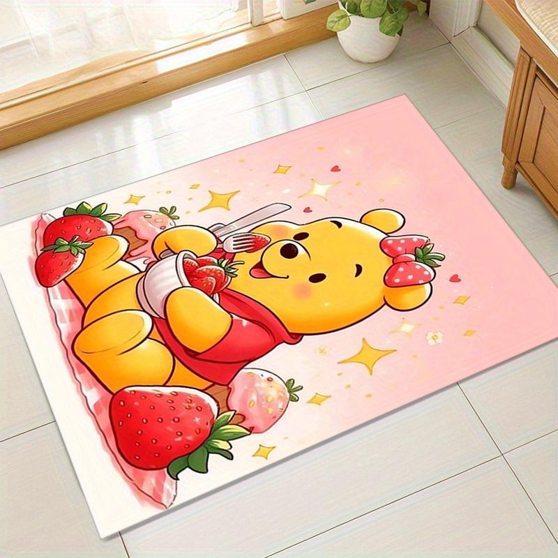 1pc. Cute Winnie the Pooh Strawberry Decorative Rug - Perfect for Home, Office, Outdoor Use & Gift Ideaz041095 60cm by 90cm
