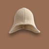 Casual Versatile Winter Knitted Hat Ear Protection Warm Overhead Cap Solid Color Coldproof Earflap Hat for Women