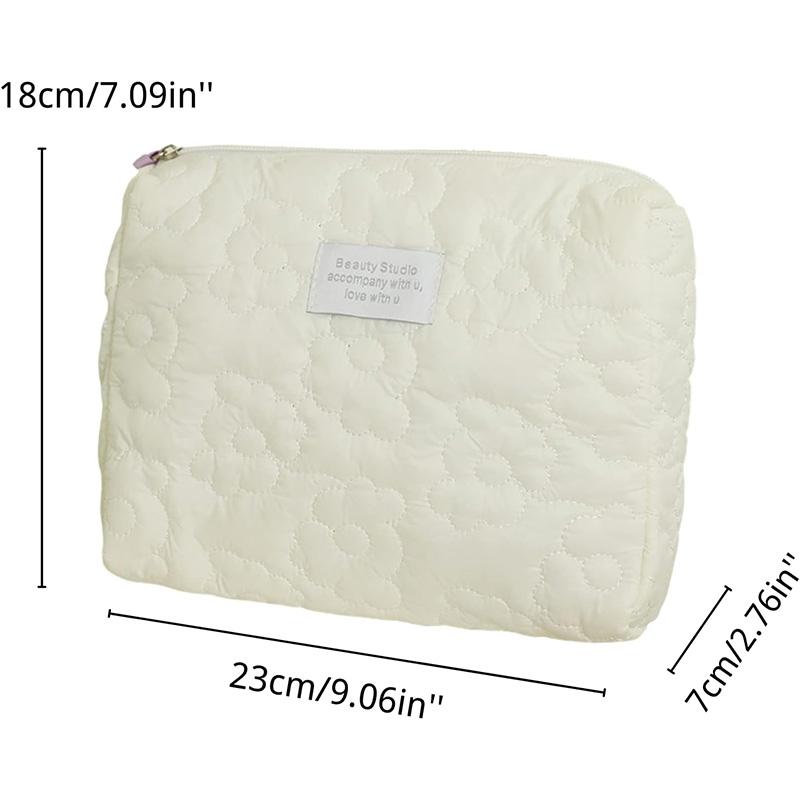 Cute Flower Cosmetic Bags Women's Capacity Waterproof Makeup Bag Toiletries Cosmetic Organizer Case Travel Make Up Wash Pouch