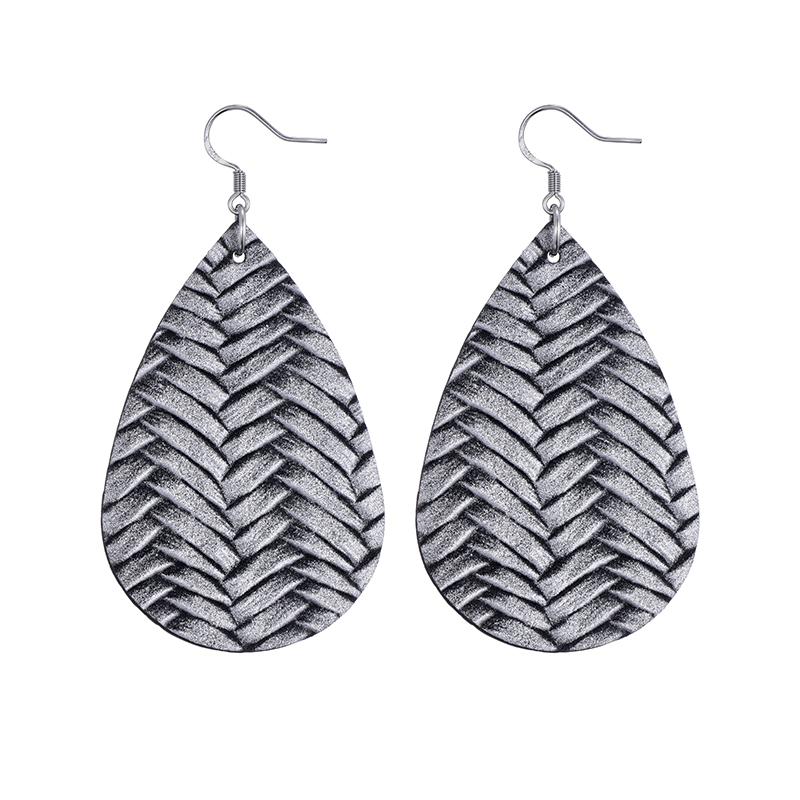 Fashion 29 Colors Teardrop Leather Earrings Lightweight Drop Earings Zircon Antique Dangle Earrings For Women Gifts Wholesale