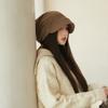 Hat Female Spring and Autumn Thin New Cold Hat Showing Face Small Pullover Hat Big Head Circumference Stacking Hat Plain Head Hat