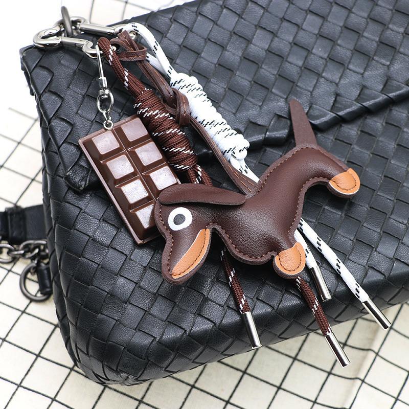 Cute Dog Handmade Braided Rope Pendant Bread Pendant Suitable For Bag Pendant Car Accessories Girl Gift Bag Charm