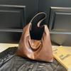 Slack casual tote bag women's large-capacity new fashion soft leather commuter shoulder bag