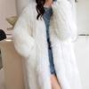 Fox Fur Long Fur Coat Women's Winter New Imitation Fur Coat Coat Young Internet Celebrities Thickened Cotton Coat