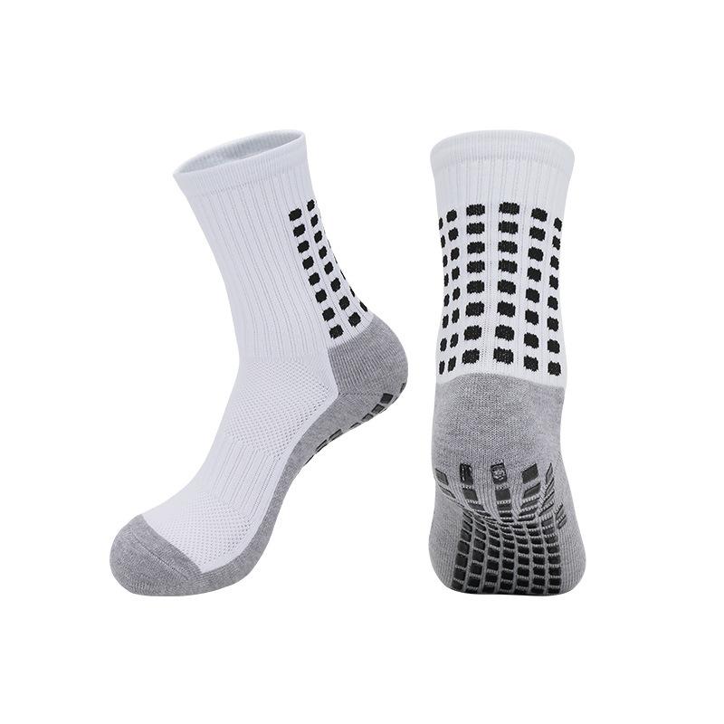 Herbst Trainings Fußballsocken Herren Handtuchsohle Sportsocken Spender Nicht-Rutsch-Socken Atmungsaktiv Schweißabsorbierend Mittellange Socken