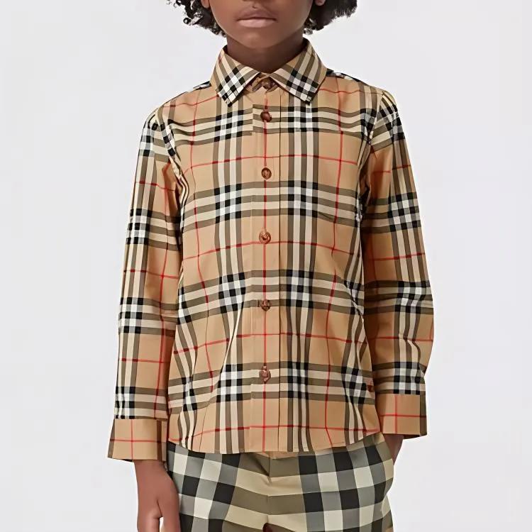 Burberry Shirt Kids' Apparel FW22 Yellow 80596371 Kids' (Unisex) Casual Shirts 80596371