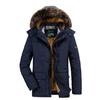 Winter Cotton-padded Men's Medium and Long Fleece Thickened Loose Cotton-padded Jacket Casual Warm Jacket