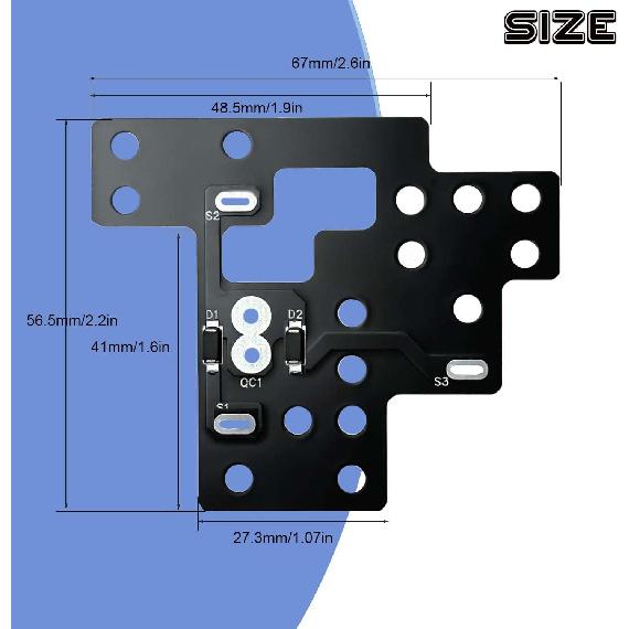 Light Module 6 High Mod for Gm Compatible With Gmc Chevy Silverado Sierra 1500 2500 3500 Classic 2003-2007 Fog Lights Low Beams And High Beams Lamp