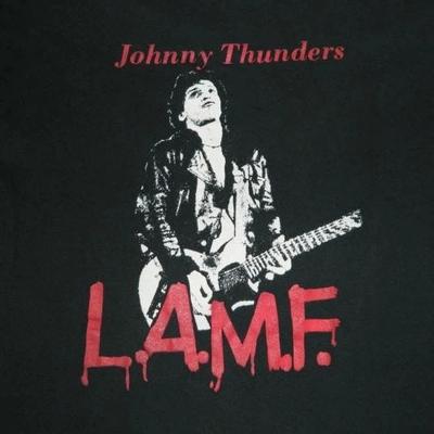Nuova Maglietta Vintage JOHNNY THUNDERS L.A.M.F Regalo di Natale Unisex Tutte le Taglie OS136