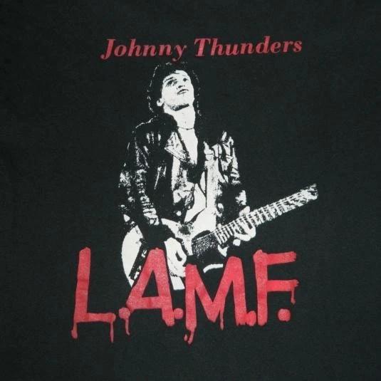 New Vintage JOHNNY THUNDERS L.A.M.F Christmas Gift Unisex All Size T-Shirt OS136 3XL