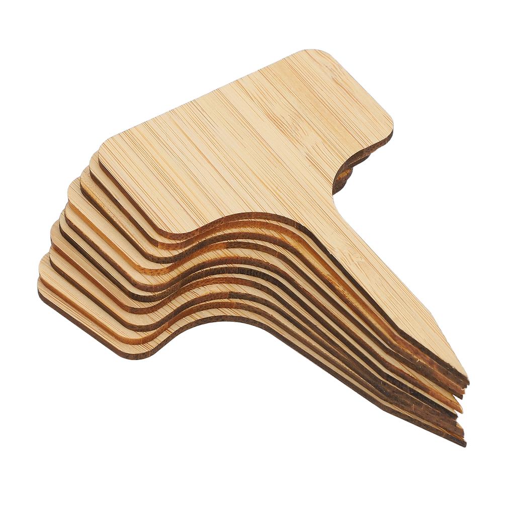 10pcs Plant Labels Bamboo Material Easy Writing 1/8 In Thickness Decorative Garden Markers for
